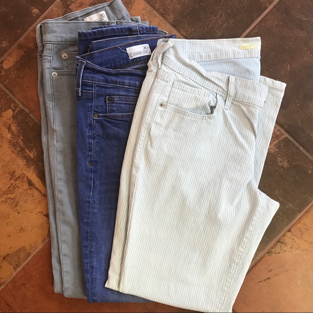 3 Pak GAP1969 & Rockstar jeans EUC